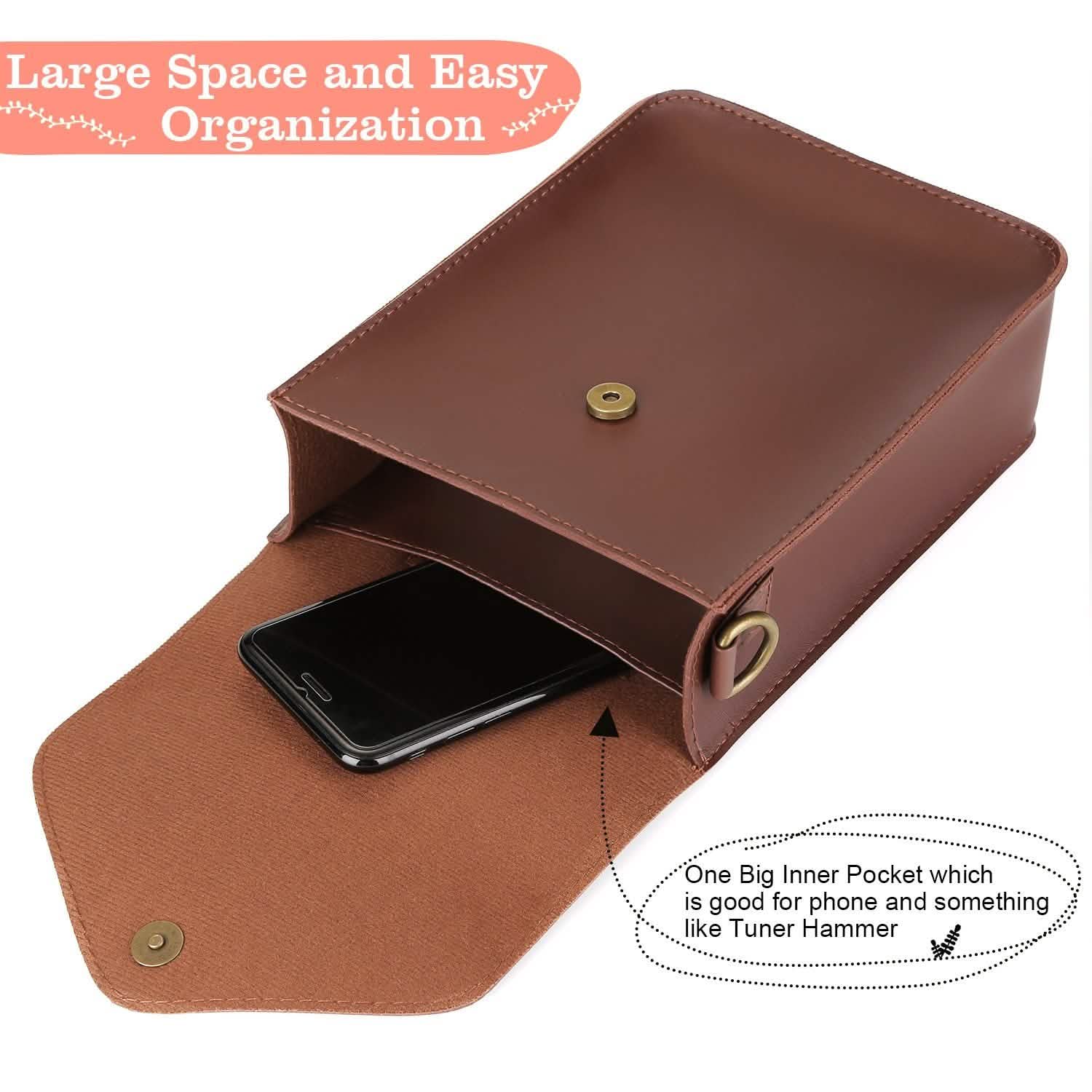 Kalimba Case Thumb Piano Flannelette Bag with Adjustable Strap DailySale