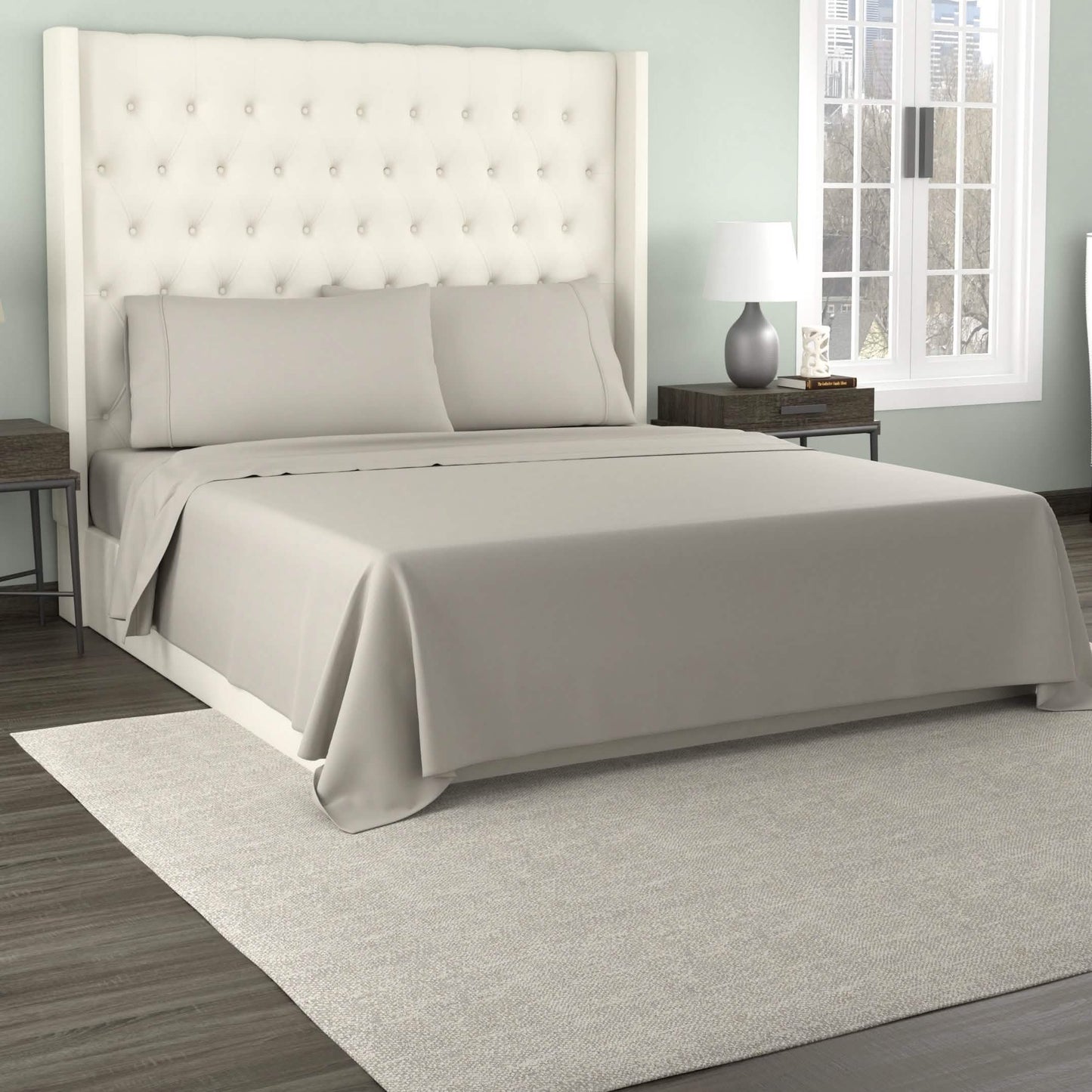 Kathy Ireland 300 Thread Count Organic Cotton Percale Sheet Sets DailySale