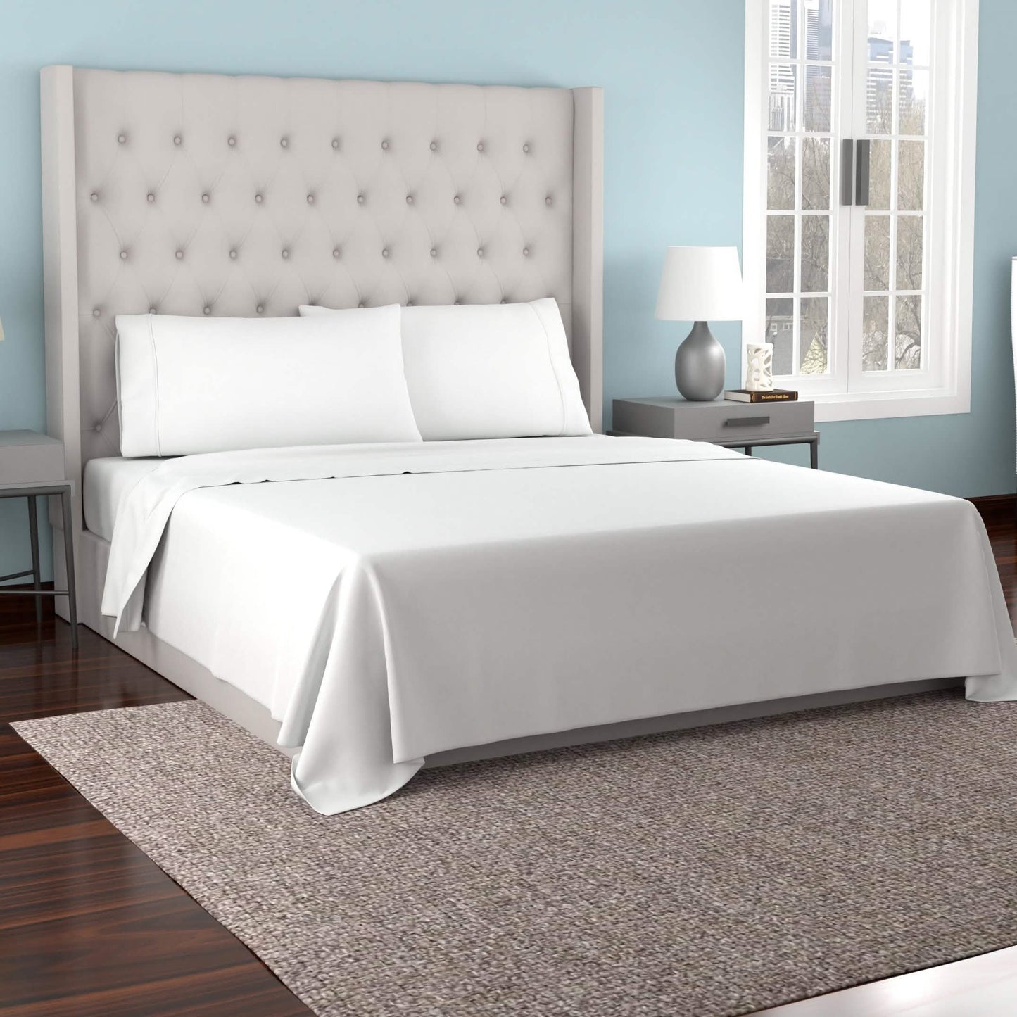 Kathy Ireland 300 Thread Count Organic Cotton Percale Sheet Sets DailySale
