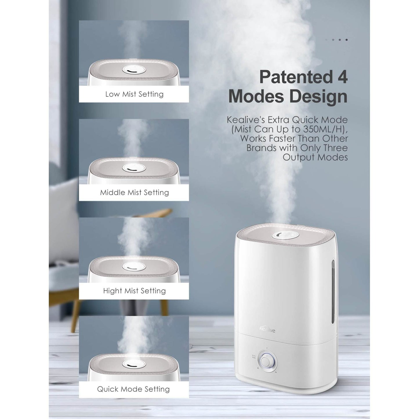 Kealive Cool Mist Humidifier DailySale