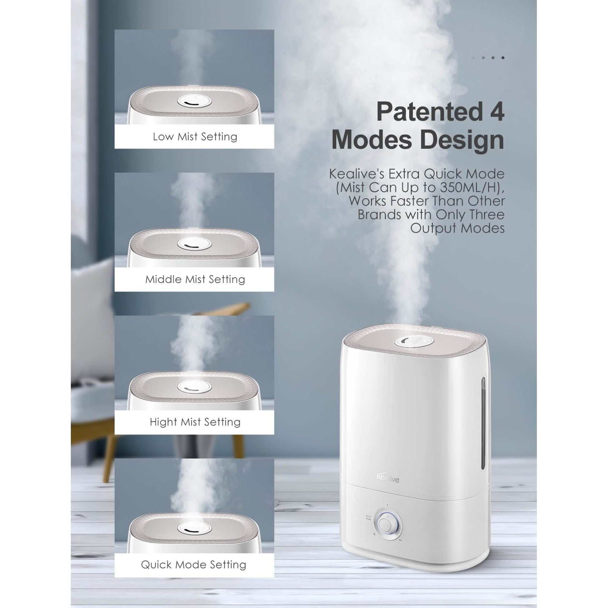 Kealive Cool Mist Humidifier DailySale