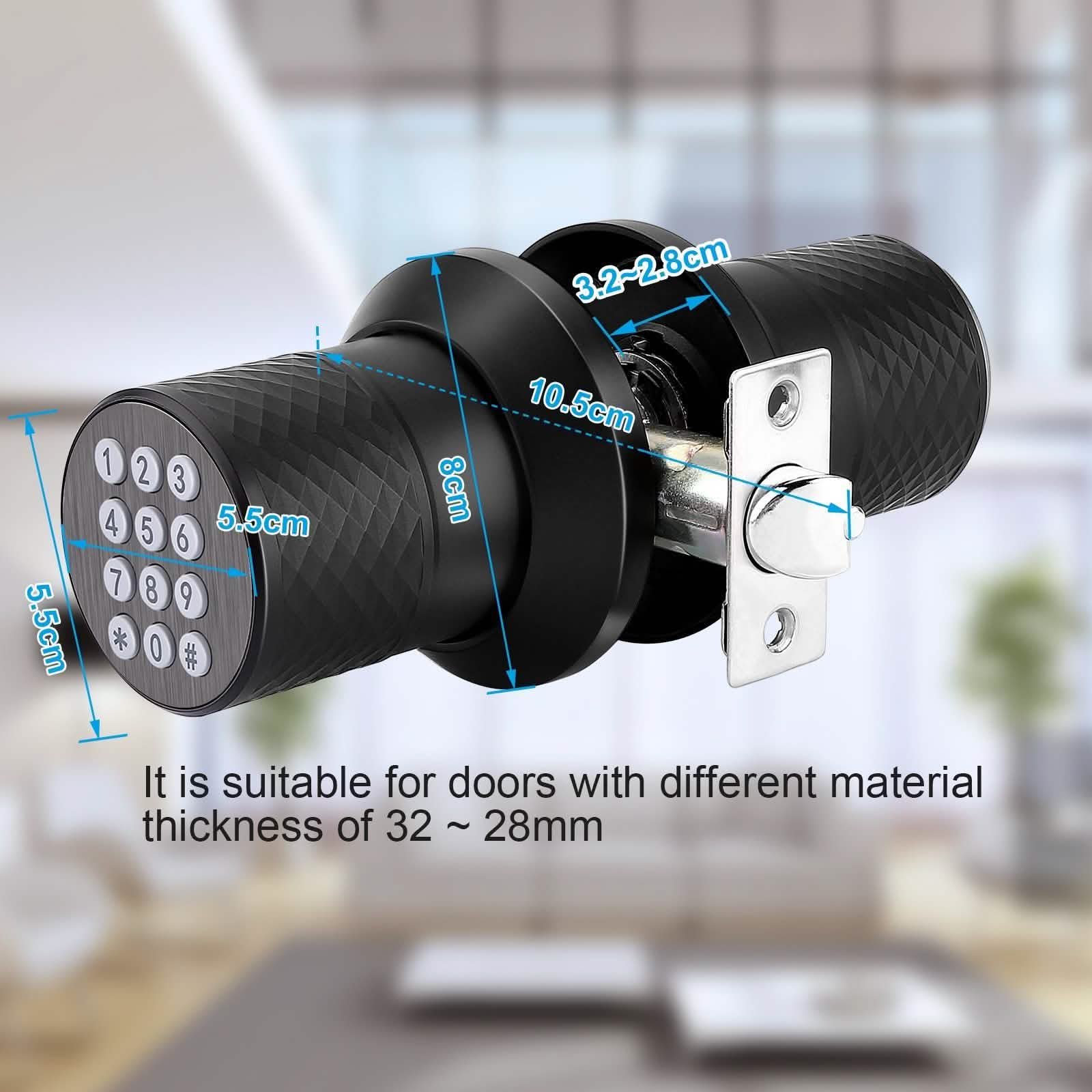 Keyless Smart Lock Digital Door Lock with Keypad & Spare Keys DailySale