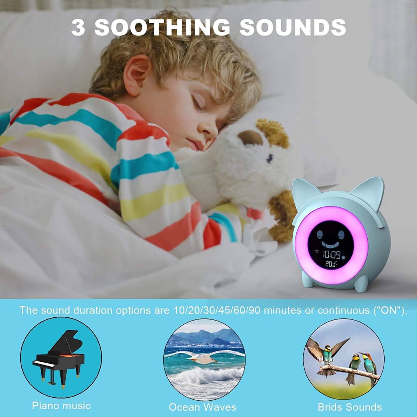 Kids Digital Alarm Clock with Night Light DailySale