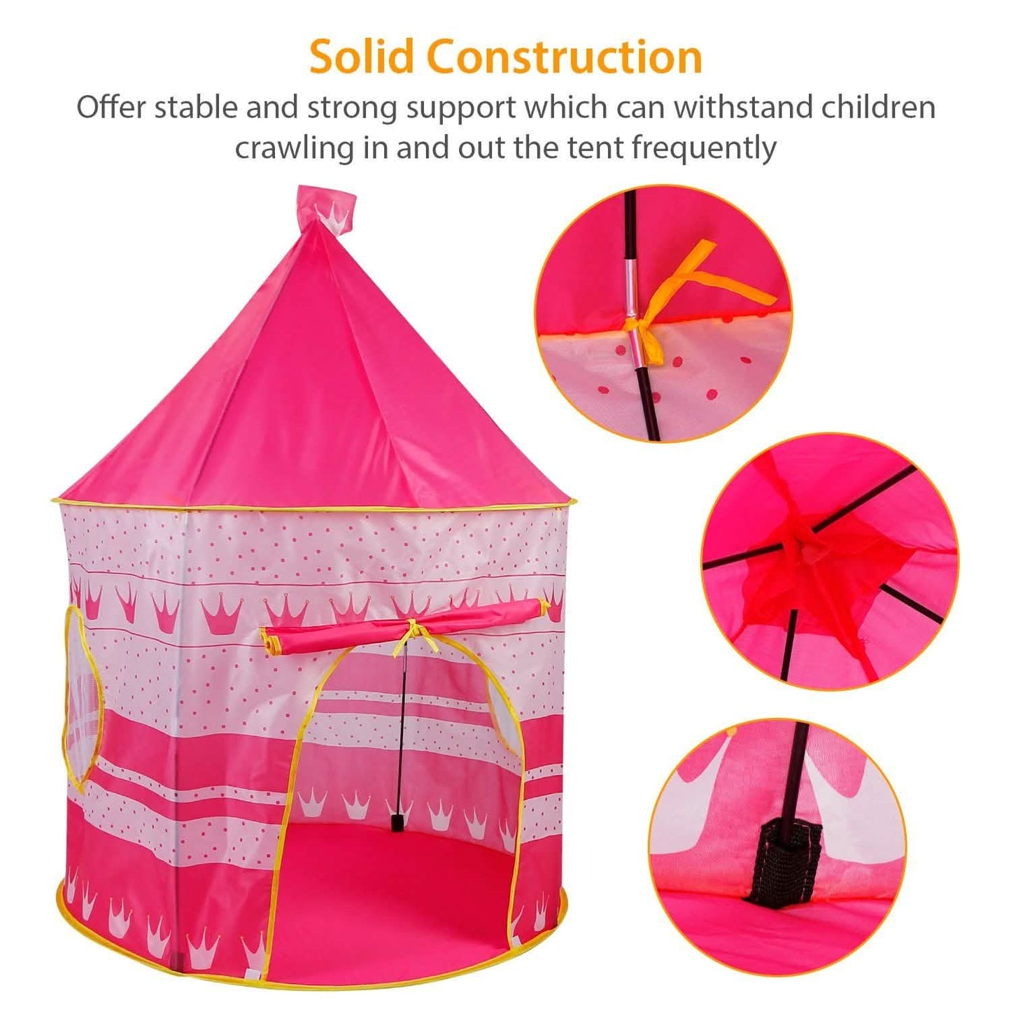 Kids Foldable Pop Up Play Tent DailySale