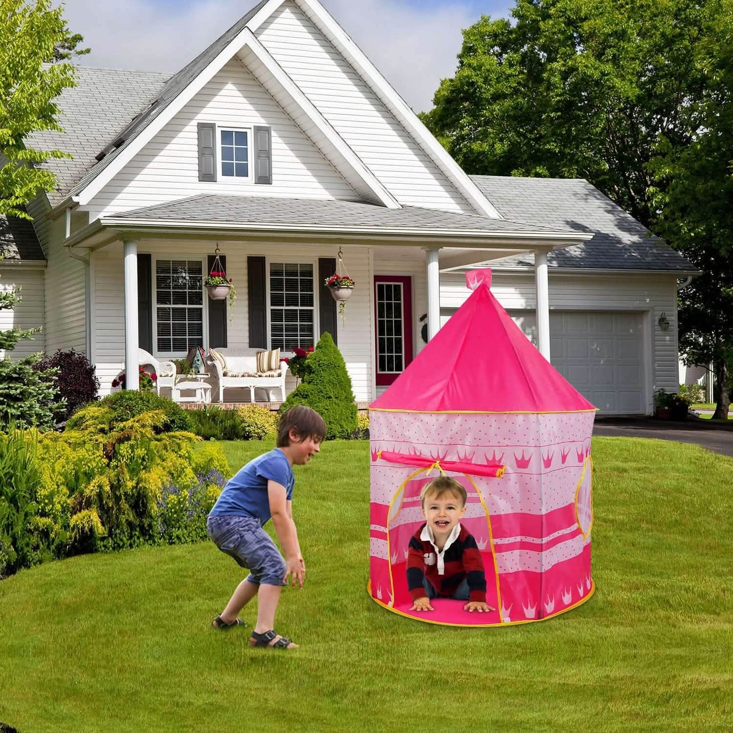 Kids Foldable Pop Up Play Tent DailySale