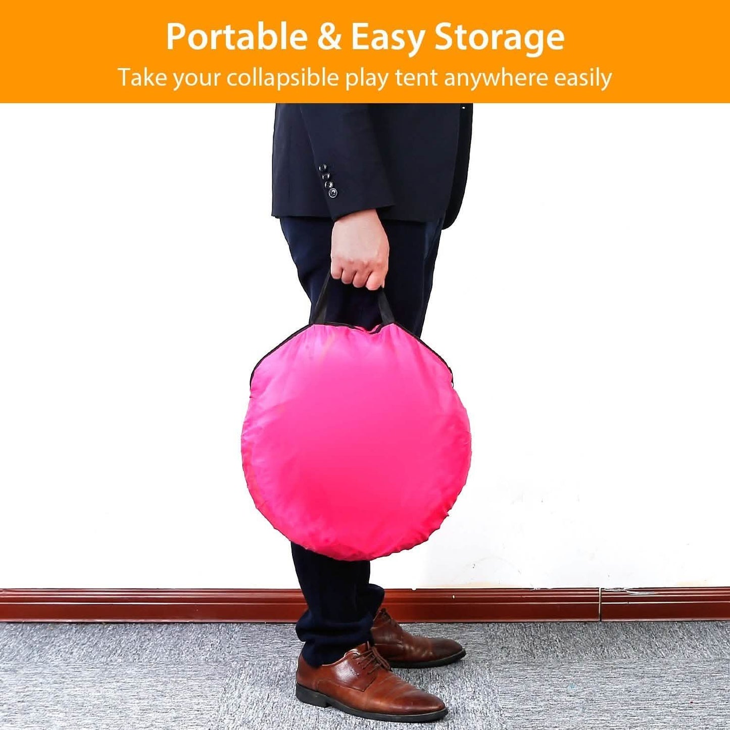 Kids Foldable Pop Up Play Tent DailySale