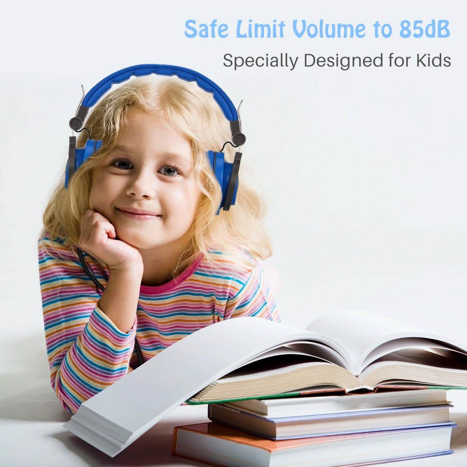 Kids Over Ear Wired Headsets with 85dB Volume Limit DailySale
