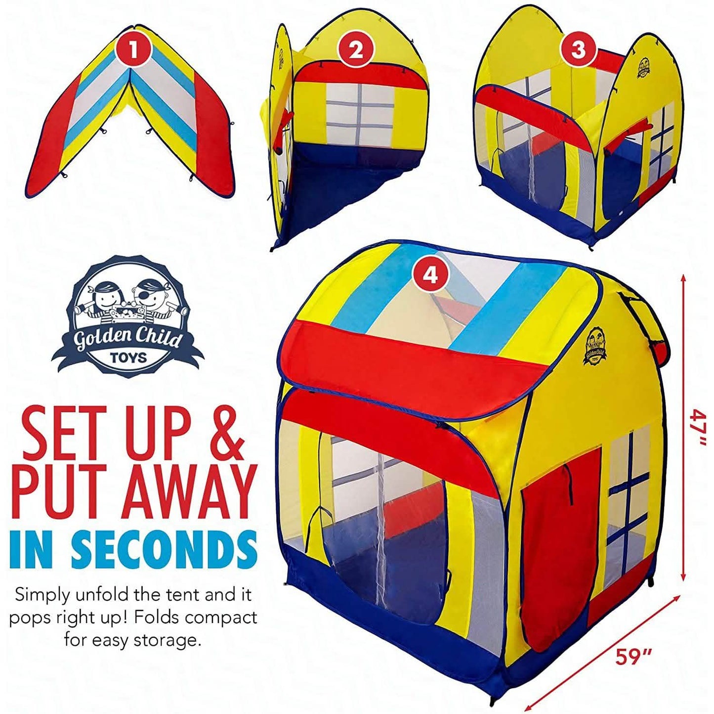 Kids Play Tent with Carrying Case DailySale