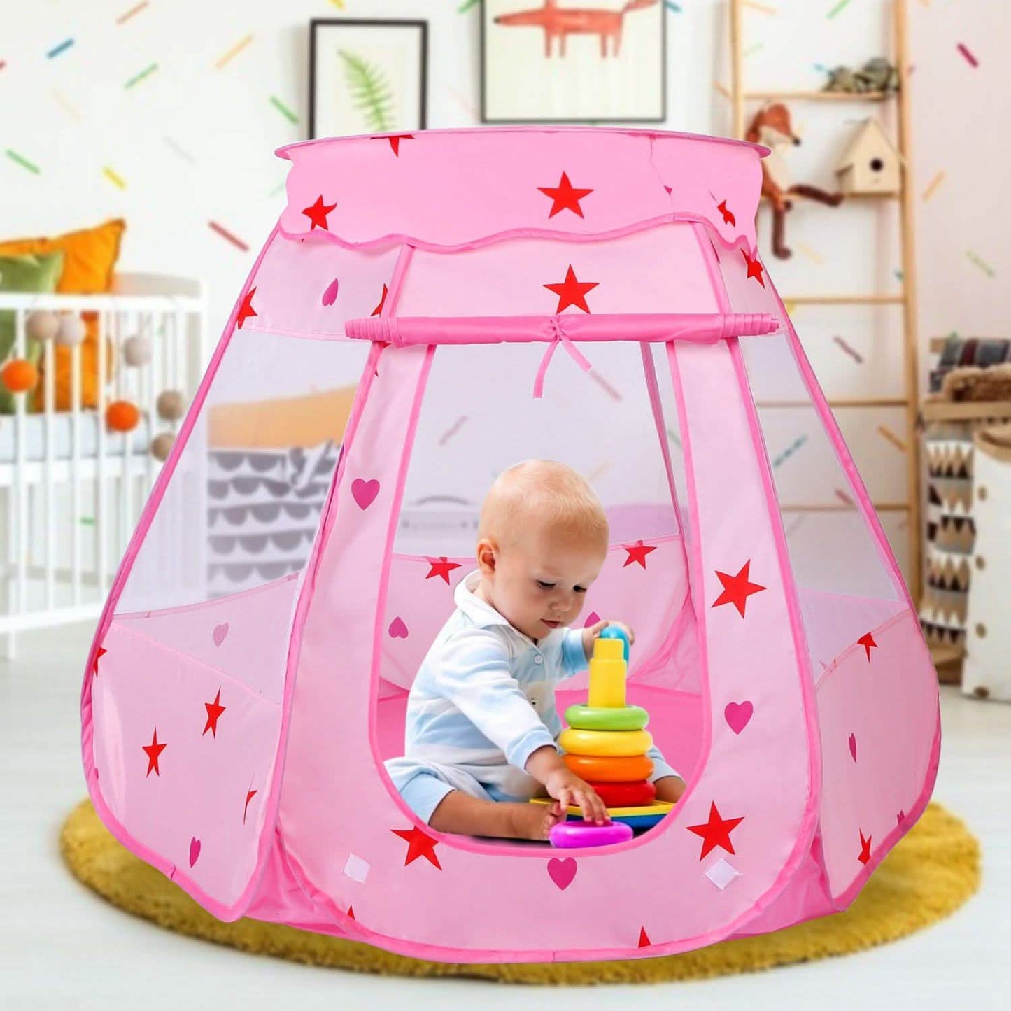 Kids Pop Up Prince Princess Toddler Play Tent DailySale
