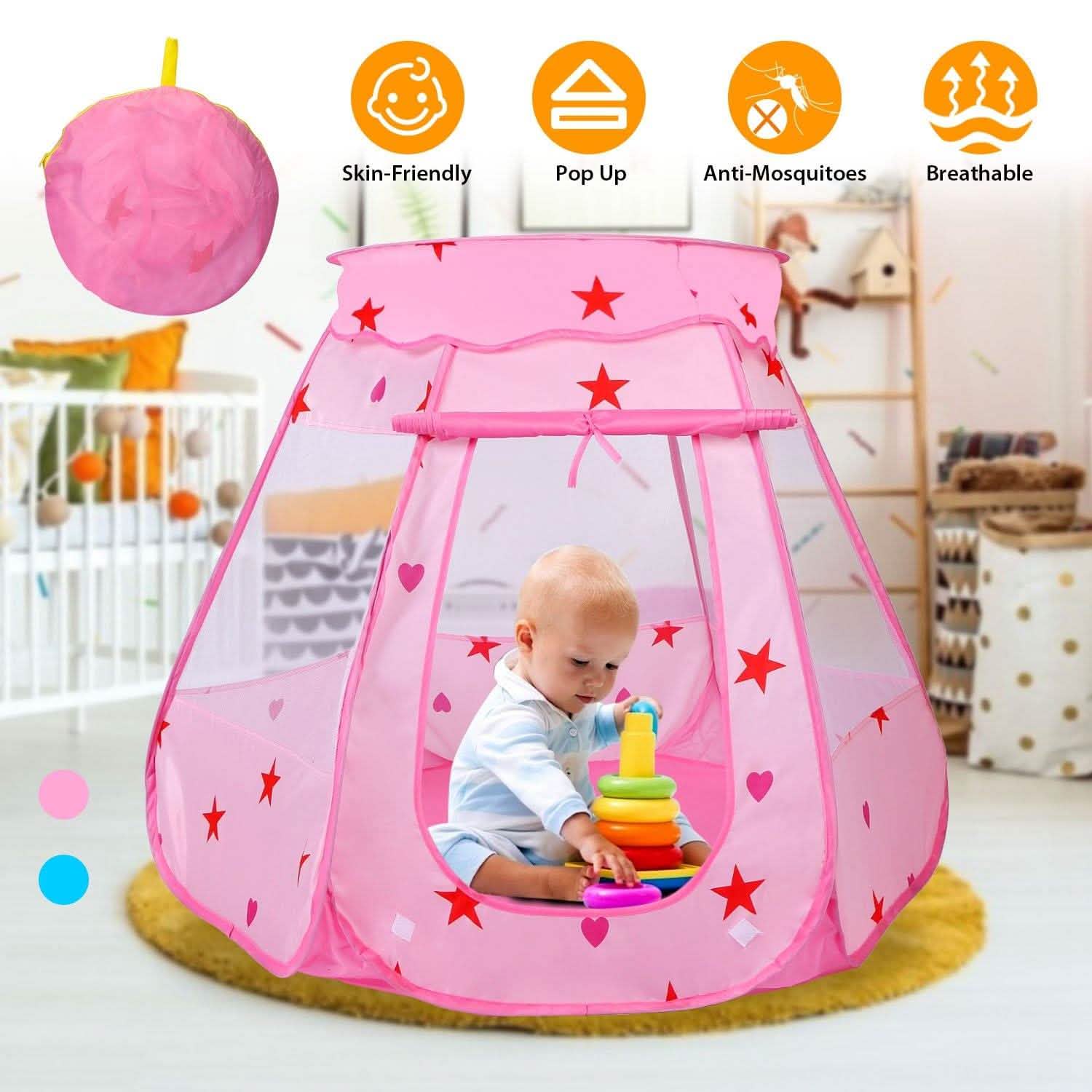 Kids Pop Up Prince Princess Toddler Play Tent DailySale