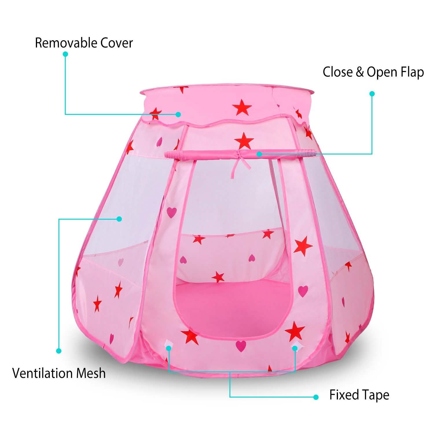 Kids Pop Up Prince Princess Toddler Play Tent DailySale