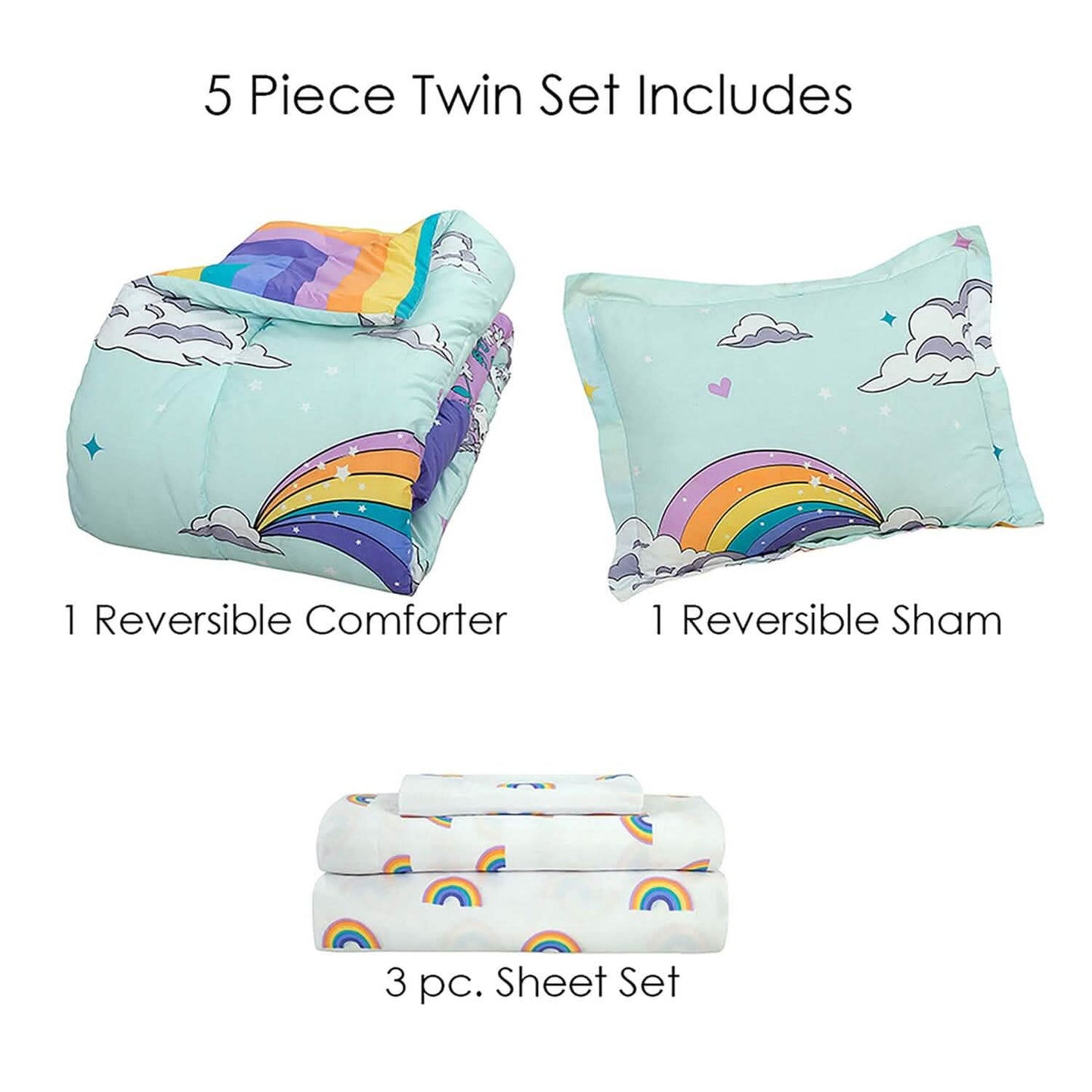 Kidz Mix Magical Unicorn Bed in a Bag DailySale