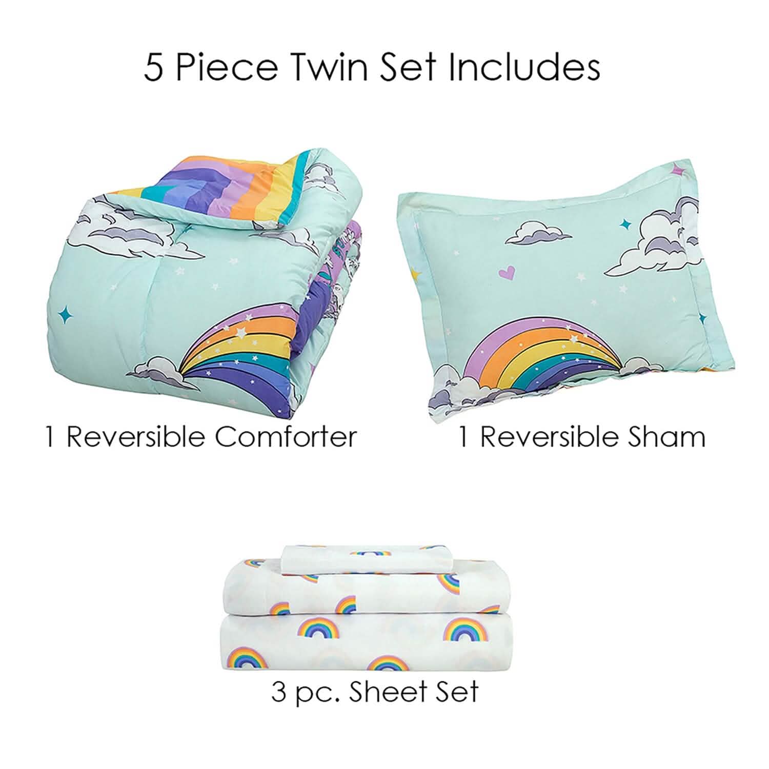 Kidz Mix Magical Unicorn Bed in a Bag DailySale