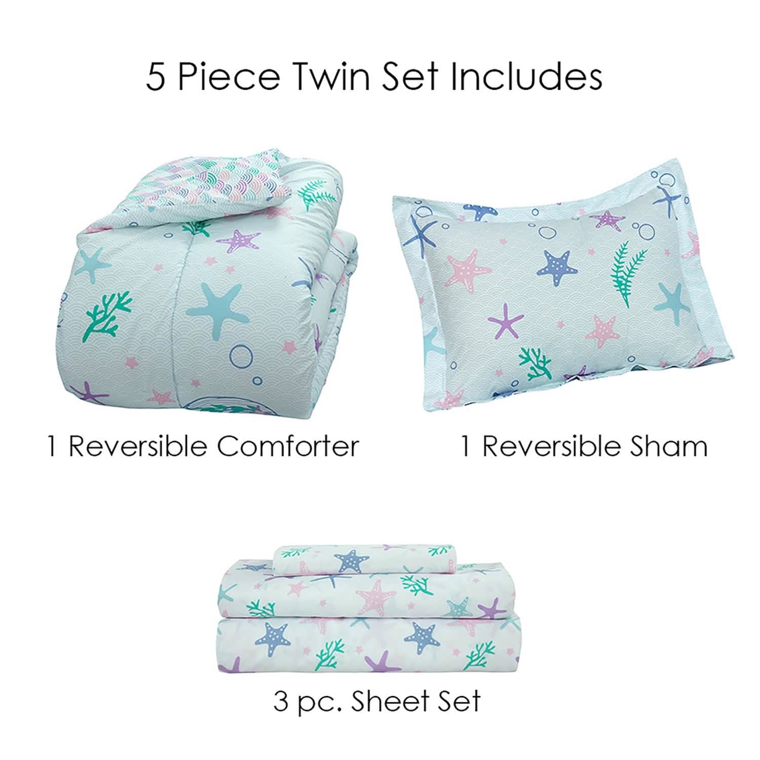 Kidz Mix Mystical Mermaid Bed in a Bag DailySale