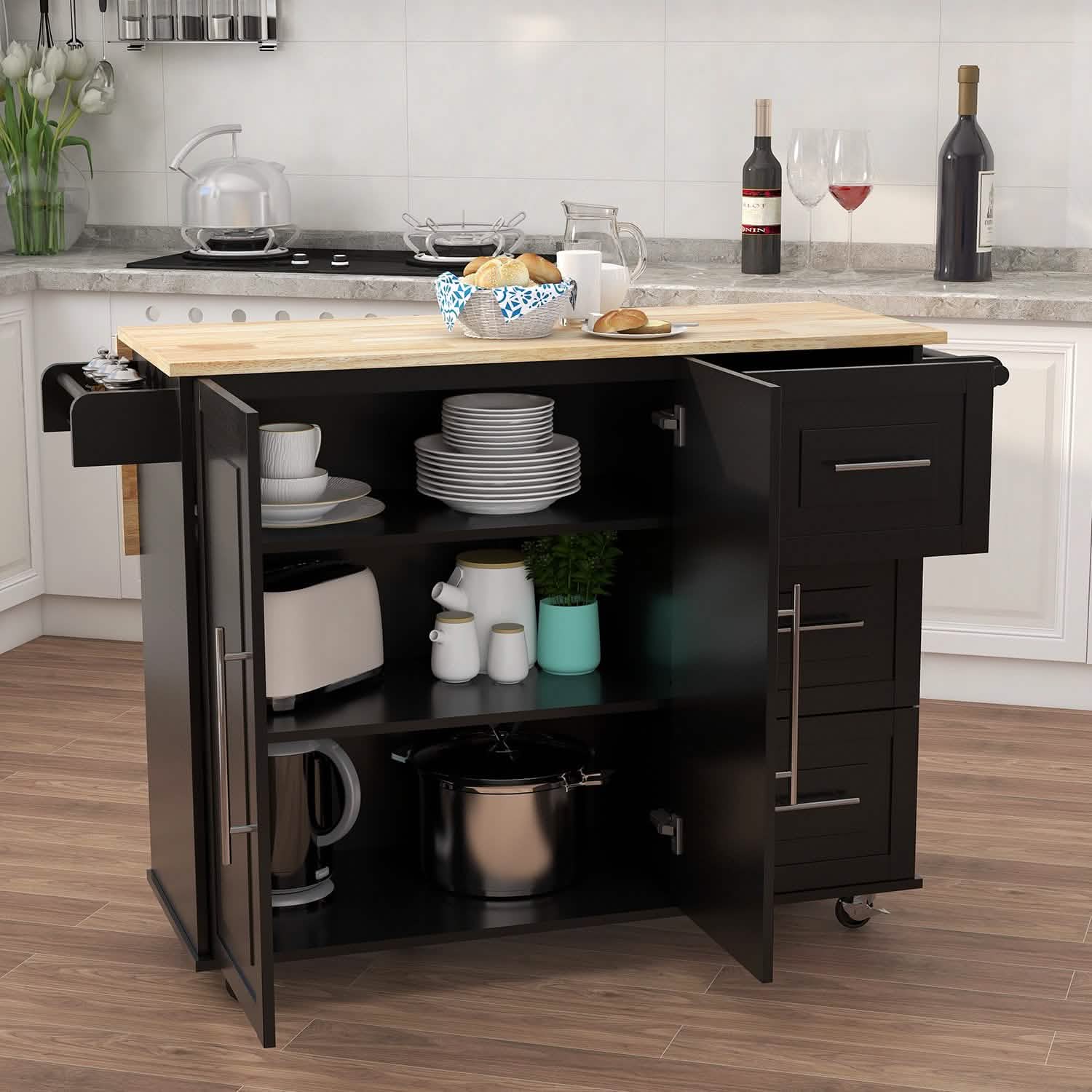 Kitchen Carts on Wheels DailySale