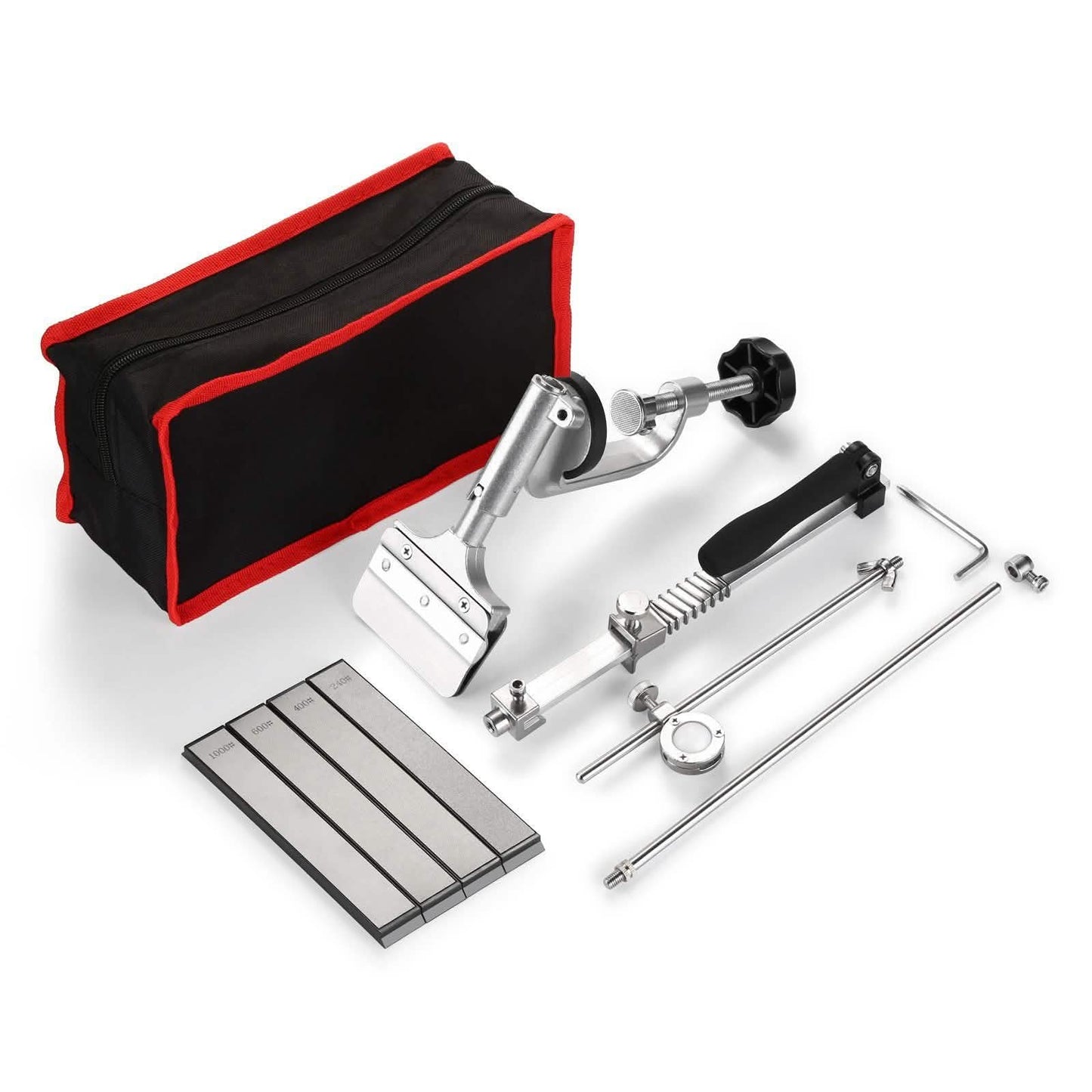 Kitchen Chef Knife Sharpener Fixed Rotation Angle with 4 Whetstones DailySale