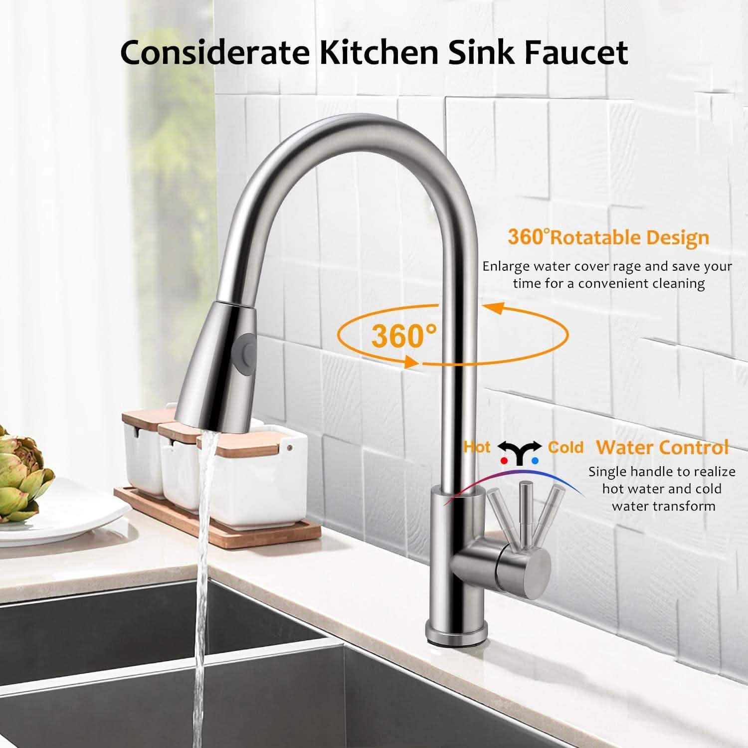 Kitchen Faucets Single Handle Kitchen DailySale