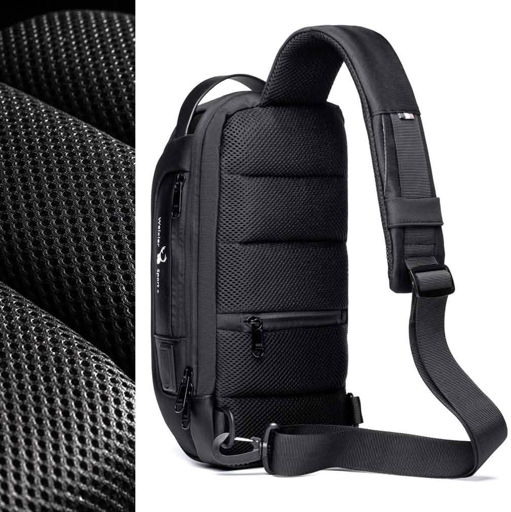 KPYWZER Anti-theft Sling Backpack with USB Charging Port DailySale