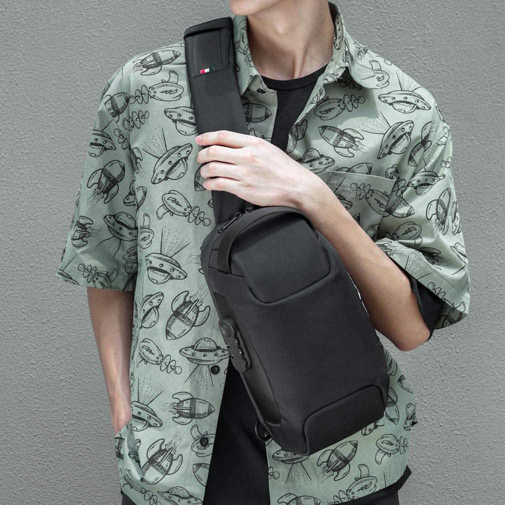 KPYWZER Anti-theft Sling Backpack with USB Charging Port DailySale