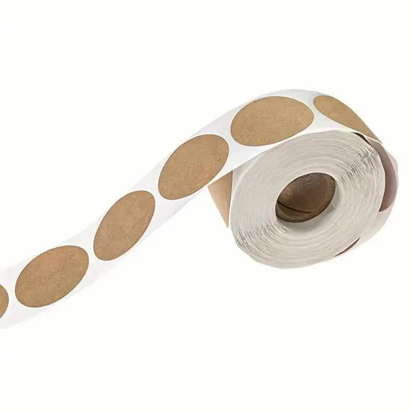 Kraft Paper Round Self-adhesive Label Paper Item Classification Name Stickers Personalized Labels DailySale