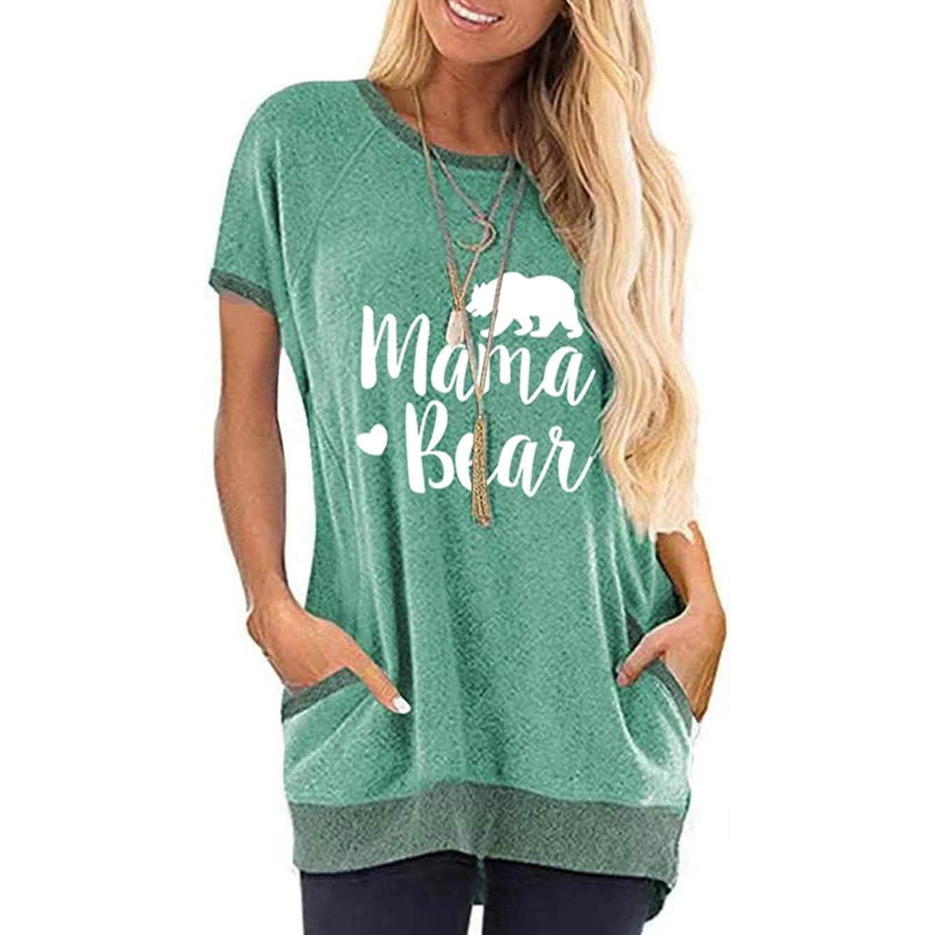 Ladies Long T Shirts Cotton Graphic Lettern Print Summer Tops DailySale