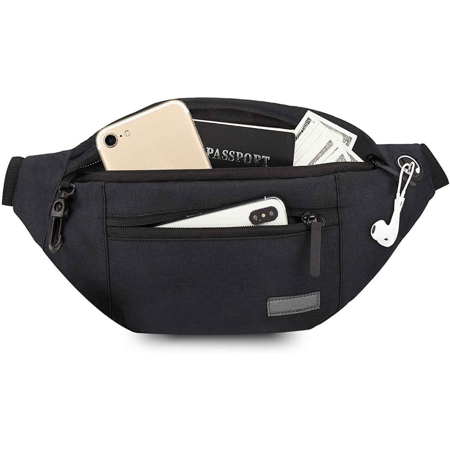 Large Crossbody Fanny Pack with 4-Zipper Pockets DailySale