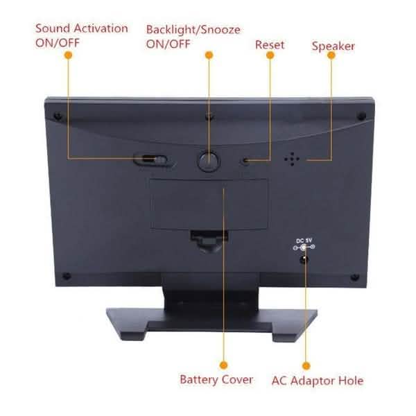 LCD Color Screen Digital Backlight Snooze Alarm Clock DailySale