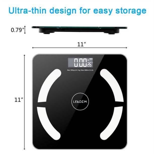Digital Bathroom Wireless Fat Smart BMI Body Composition Analyzer Health Monitor Sync Data DailySale