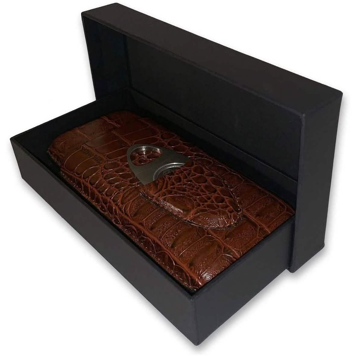 Leather Cigar Case by Mulling Room with Stainless Steel Cutter DailySale