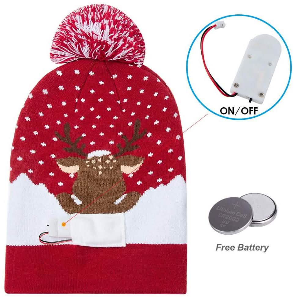 LED Christmas Knitted Hat DailySale