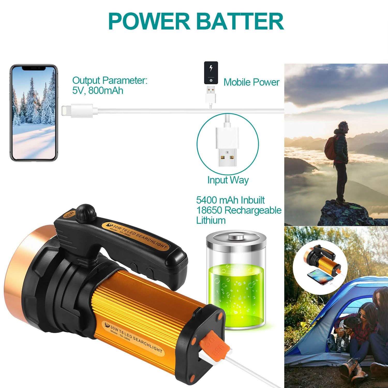 LED Flashlights IPX6 Waterproof Handheld Night Lights DailySale