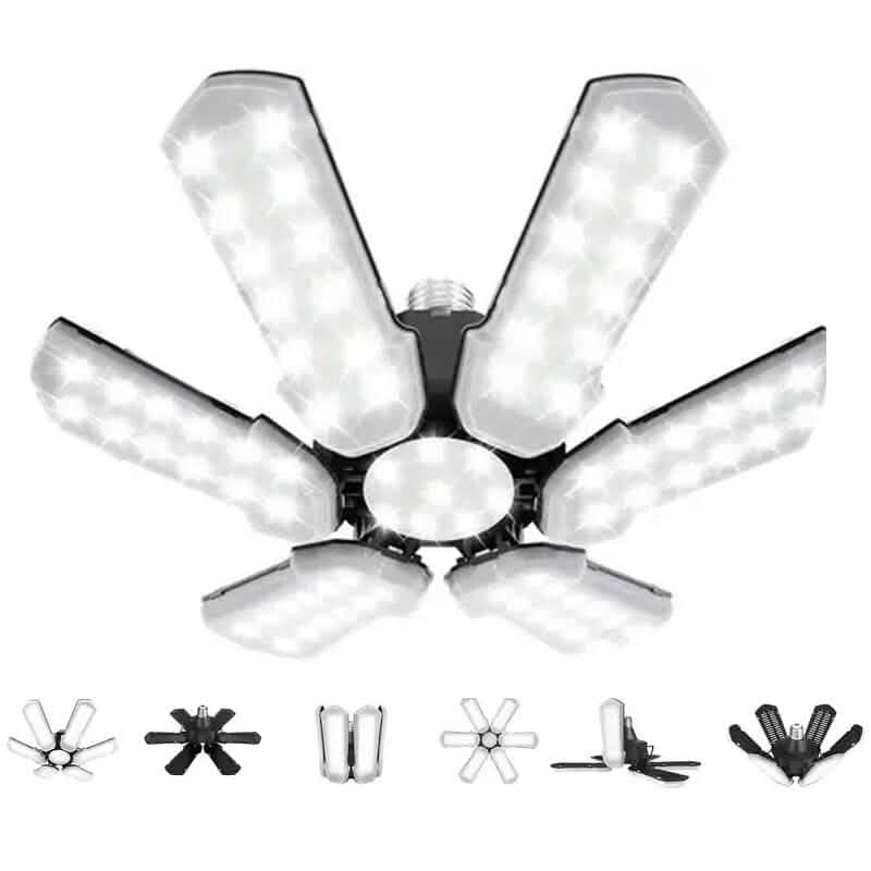 LED Garage Ceiling Lights 150W 15000LM 6500K with 6+1 Deformable Panels DailySale
