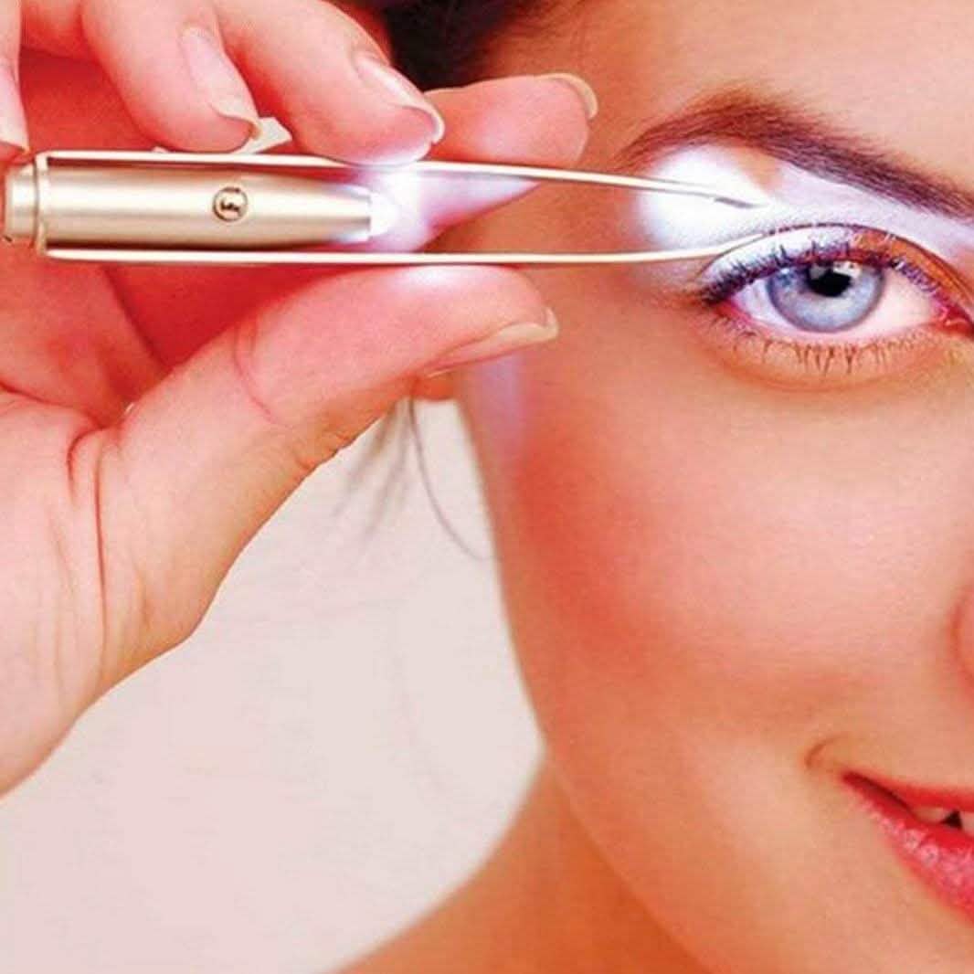 Led Light Eyelash Eyebrow Hair Removal Tweezers DailySale