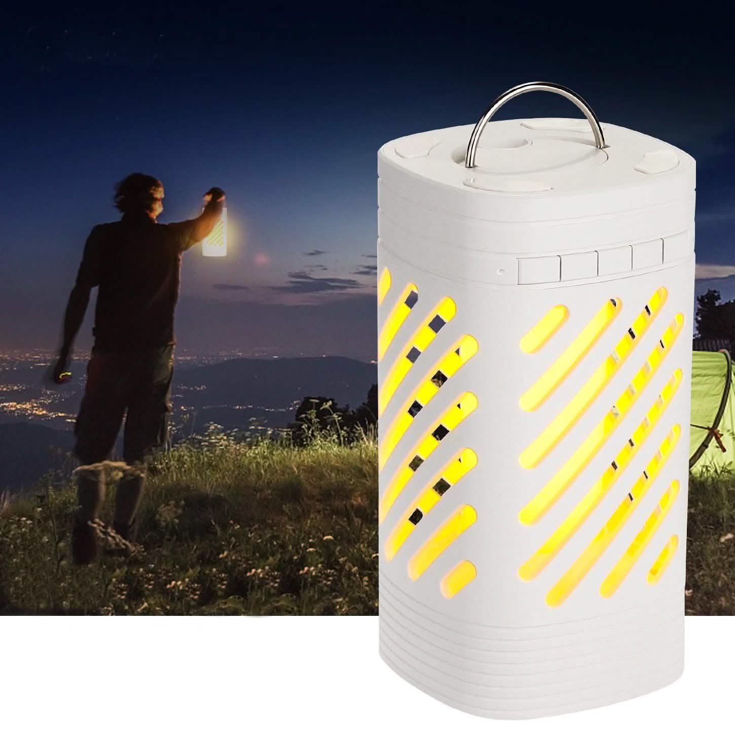 LED Smart Touch Bluetooth Speaker Rechargeable Camping Lamp DailySale