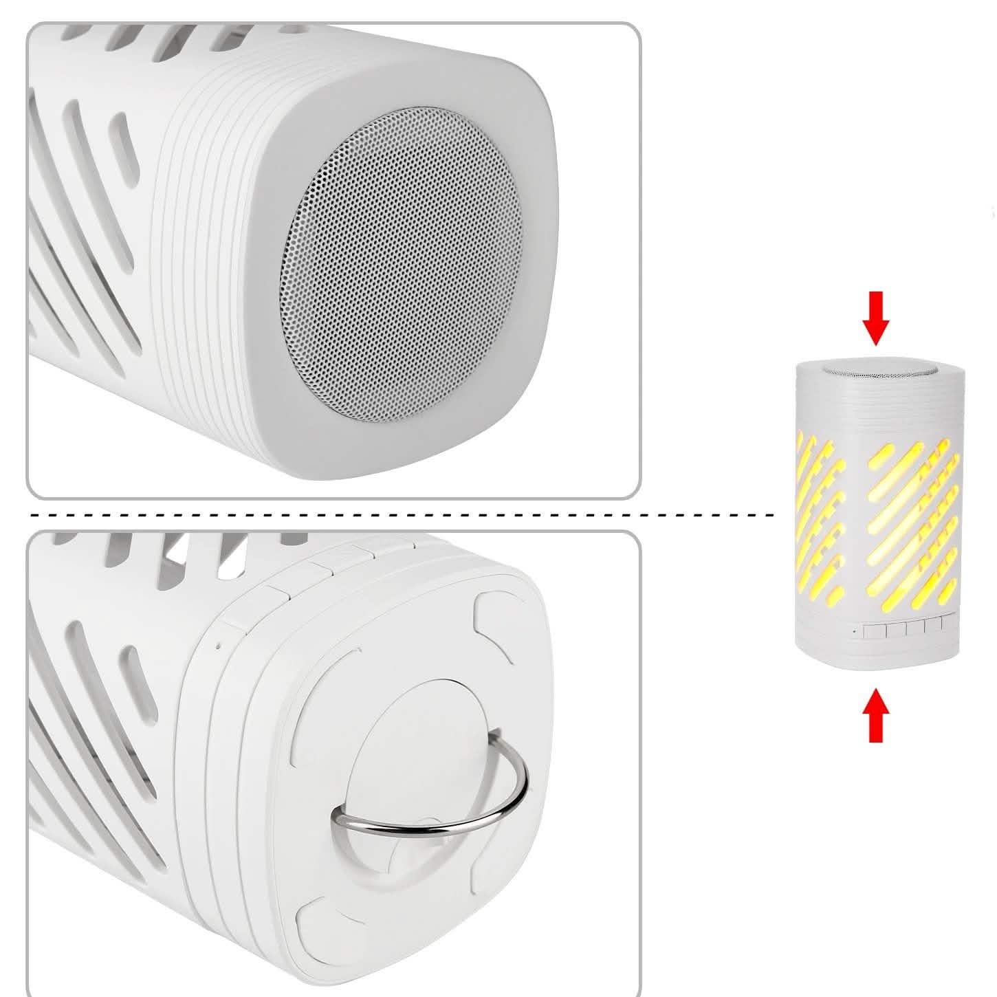 LED Smart Touch Bluetooth Speaker Rechargeable Camping Lamp DailySale