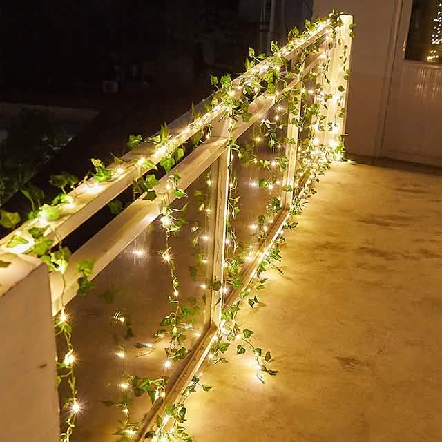LED Solar Ivy Leaf String Light DailySale