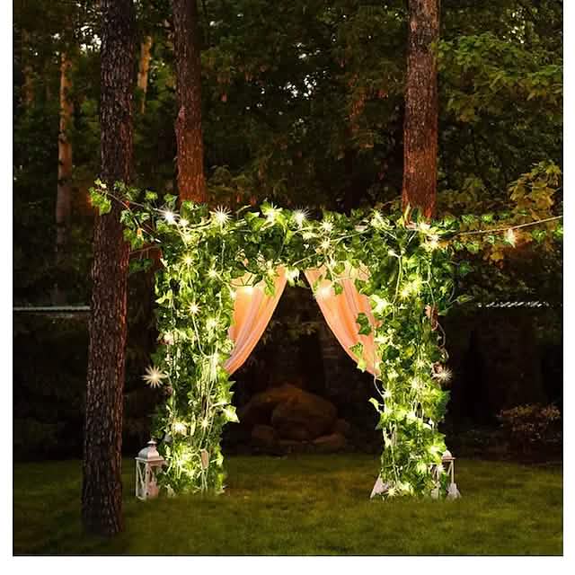LED Solar Ivy Leaf String Light DailySale