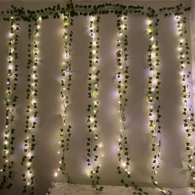 LED Solar Ivy Leaf String Light DailySale