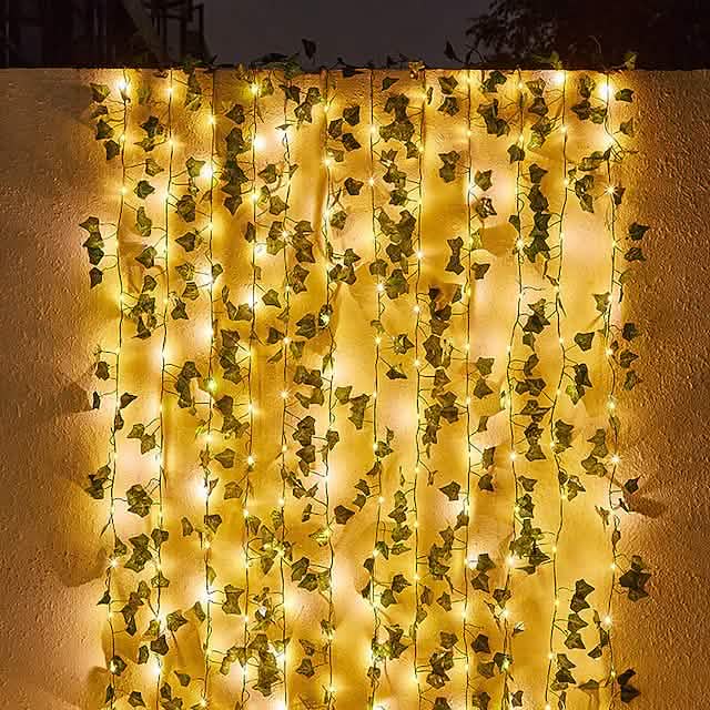 LED Solar Ivy Leaf String Light DailySale