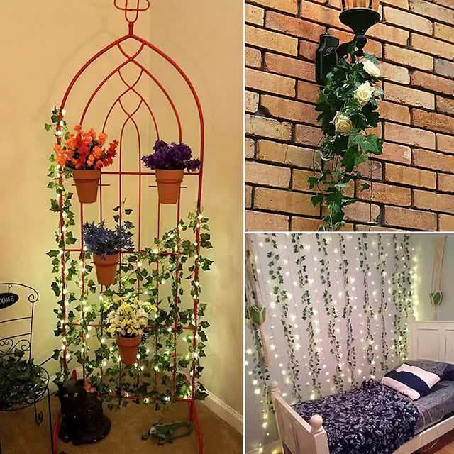 LED Solar Ivy Leaf String Light DailySale