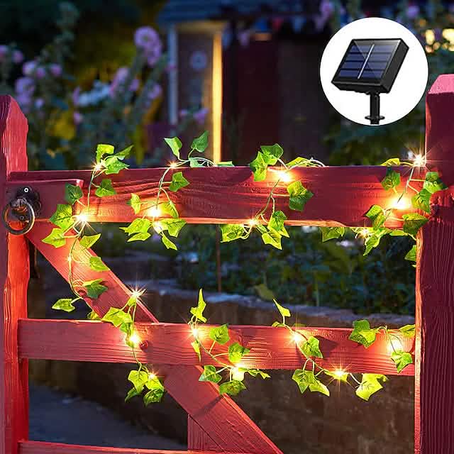 LED Solar Ivy Leaf String Light DailySale