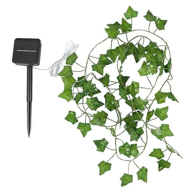 LED Solar Ivy Leaf String Light DailySale