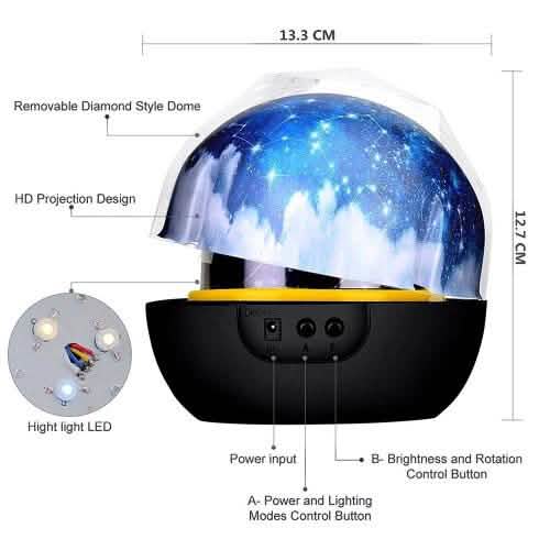LED Star & Moon Night Time Projector DailySale