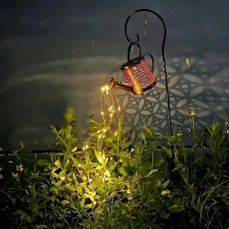 LED Watering Can Fairy Teapot Solar String Lights DailySale