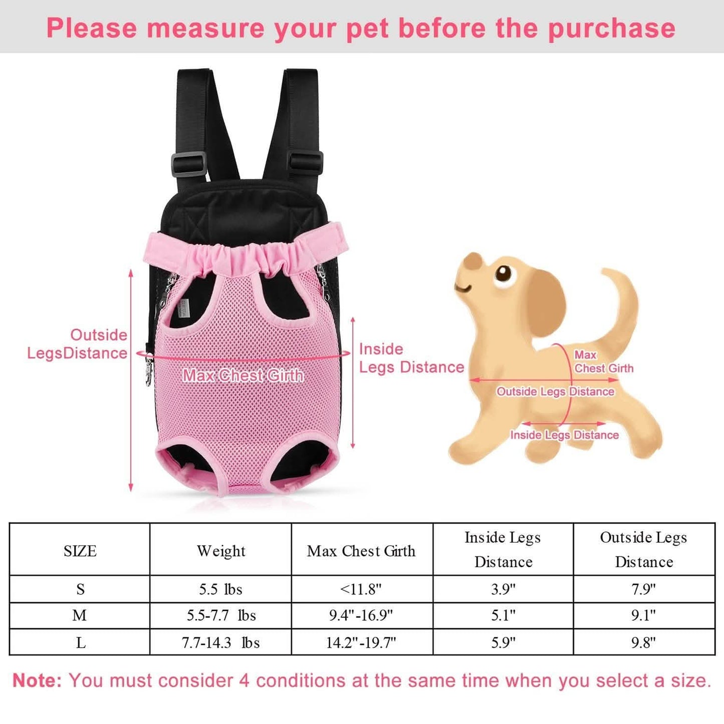 Leg-Out Pet Backpack Carrier Travel Bag DailySale