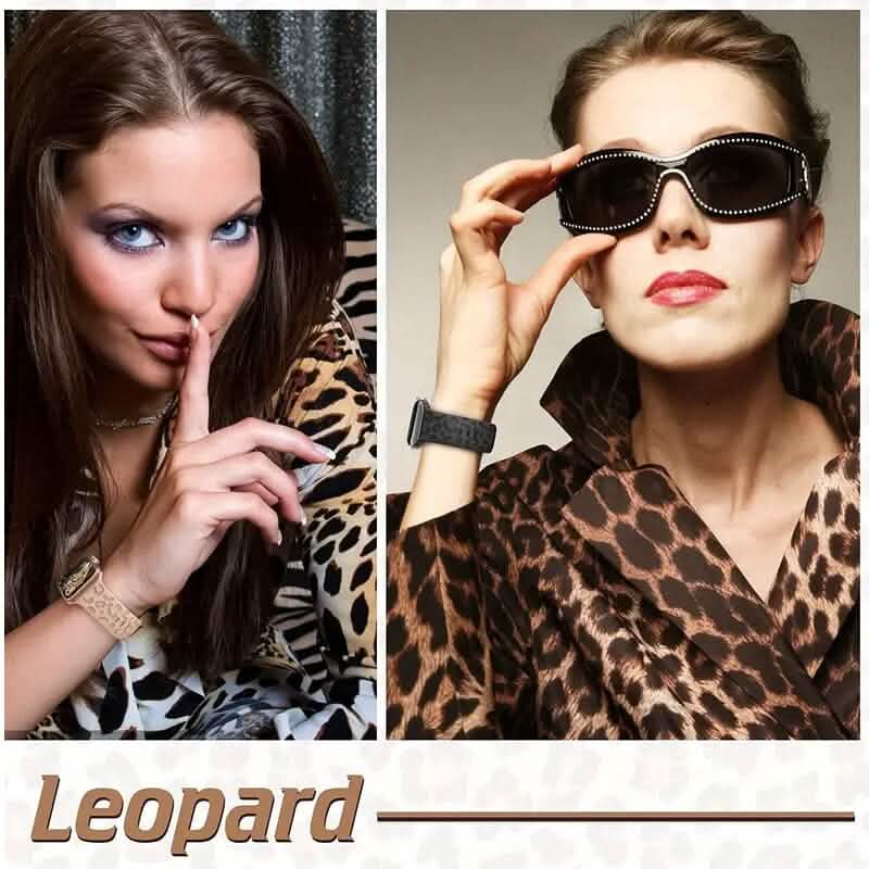 Leopard Engraved Replacement Band Compatible with iWatch DailySale
