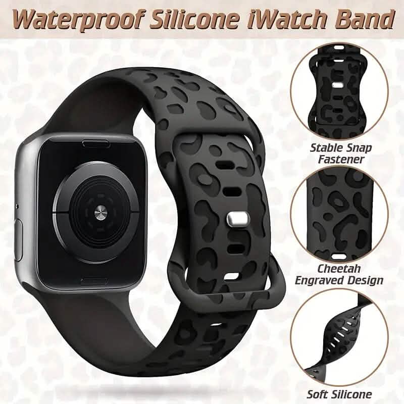 Leopard Engraved Replacement Band Compatible with iWatch DailySale
