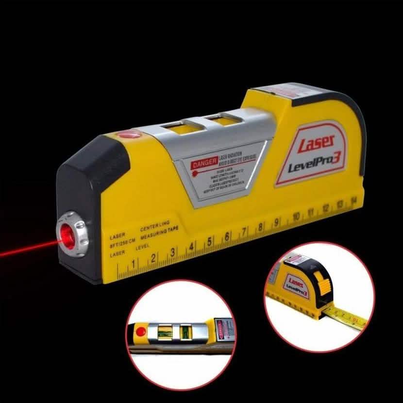 Level Measuring Horizontal Laser Line 8FT Measuring Tape DailySale
