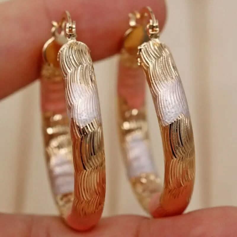 Leverback Hoop Earrings Chunky O-Shaped Tiny Earrings DailySale