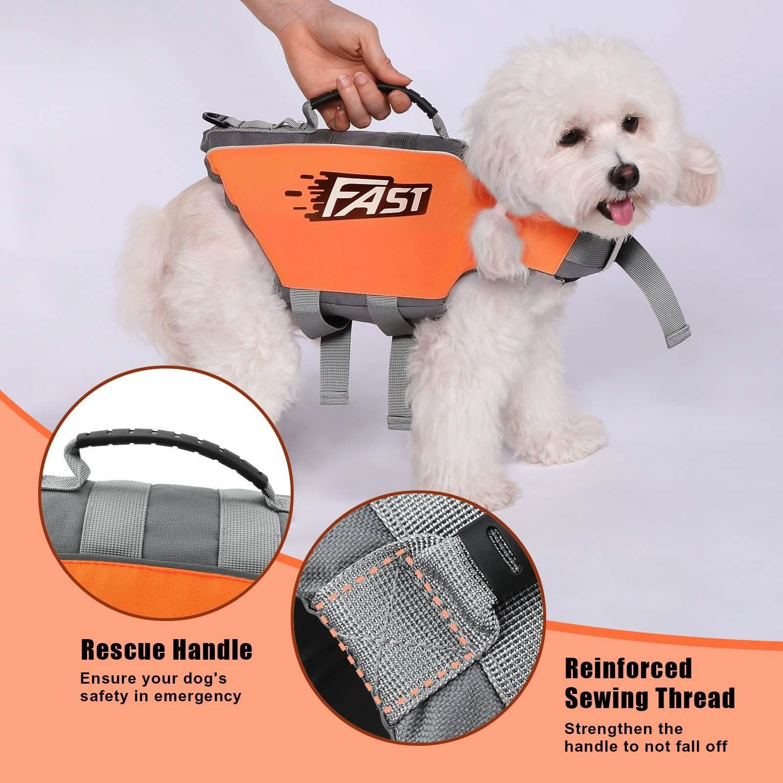 Life Jacket Reflective Safety Vest with Adjustable Buckles & Durable Rescue DailySale